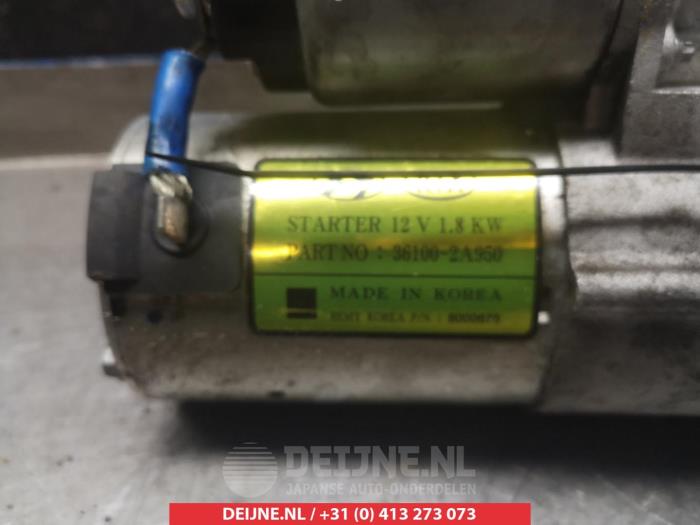 Gebrauchte Anlasser Hyundai i40 CW (VFC) 1.7 CRDi 16V Preis € 35,00 Margenregelung angeboten von V.Deijne Jap.Auto-onderdelen BV