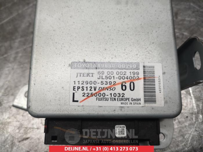 Usagé Ordinateur direction assistée Toyota Yaris III (P13) 1.33 16V Dual VVT-I Prix € 75,00 Règlement à la marge proposé par V.Deijne Jap.Auto-onderdelen BV