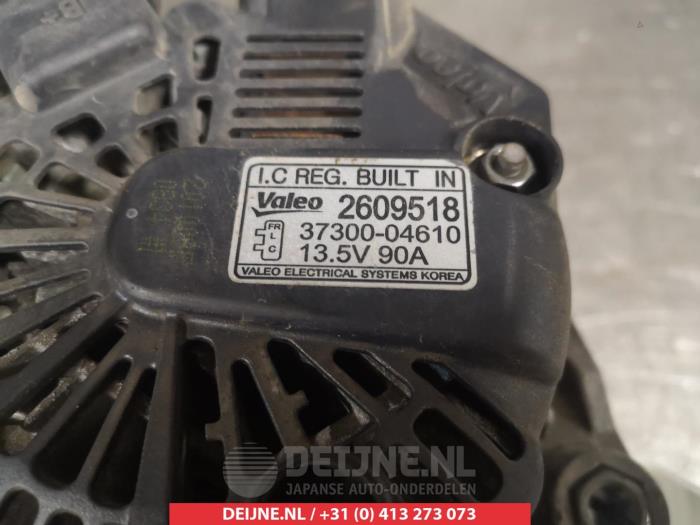 Dynamo van een Hyundai i10 (F5) 1.0i 12V 2010