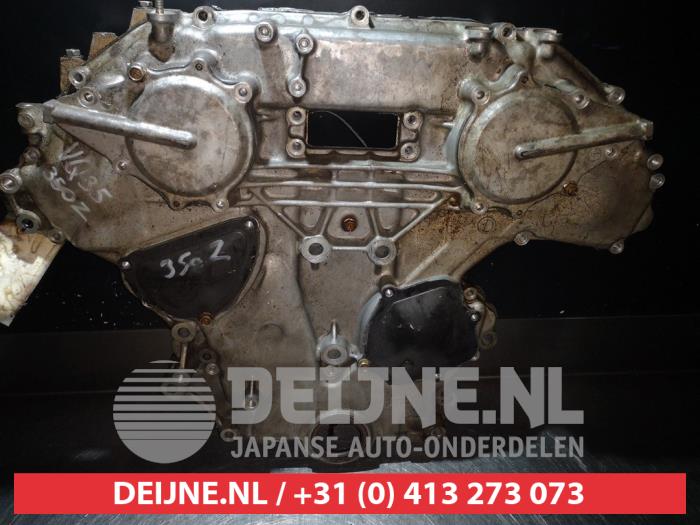 Usagé Couvercle de distribution Nissan 350 Z (Z33) 3.5 V6 24V Prix € 25,00 Règlement à la marge proposé par V.Deijne Jap.Auto-onderdelen BV