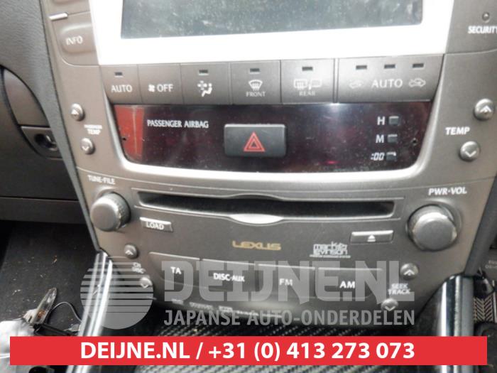 Używane Radio Lexus IS (E2) 250 2.5 V6 24V Cena € 100,00 Procedura marży oferowane przez V.Deijne Jap.Auto-onderdelen BV