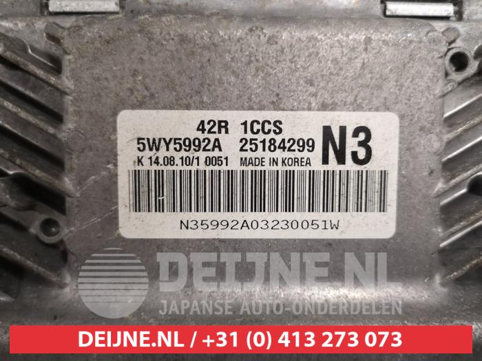 Cerradura de contacto y llave de un Daewoo Aveo (250) 1.2 16V 2010