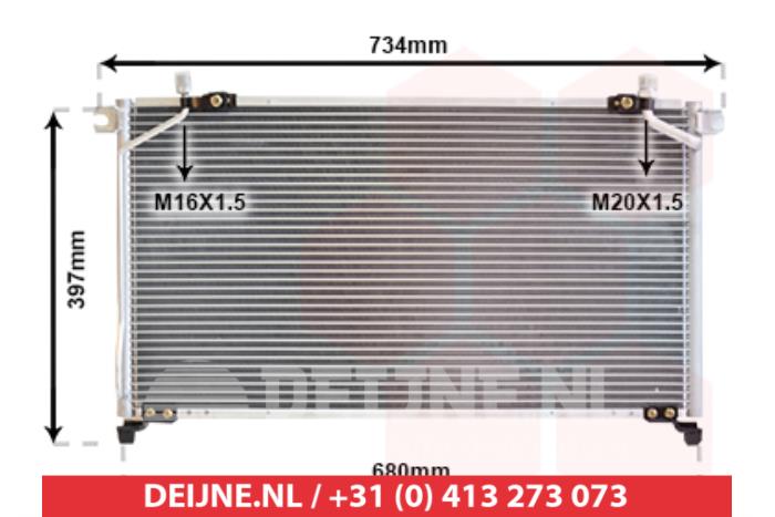 Neuf Condenseur de climatisation Nissan Terrano Prix € 67,07 Prix TTC proposé par V.Deijne Jap.Auto-onderdelen BV