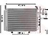 Air conditioning condenser from a Hyundai I10 2008