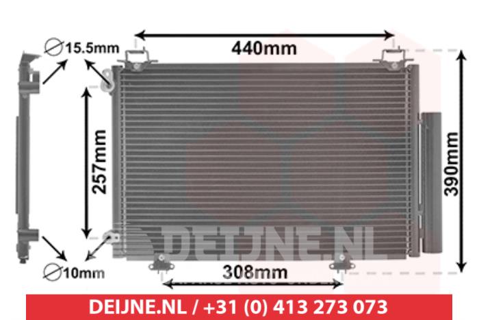 Nya Kondensor, luftkonditionering Toyota Yaris Pris € 48,92 Inklusive moms erbjuds av V.Deijne Jap.Auto-onderdelen BV