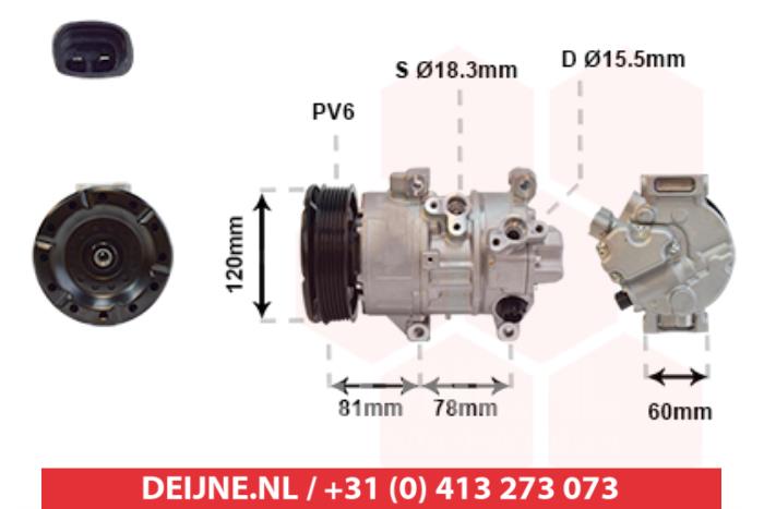 Neue Klimapumpe Toyota Avensis Preis € 332,75 Mit Mehrwertsteuer angeboten von V.Deijne Jap.Auto-onderdelen BV