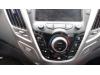 Panneau de commandes chauffage d'un Hyundai Veloster, 2011 / 2017 1.6 GDI 16V, Coupé, 2 portes, Essence, 1.591cc, 103kW (140pk), FWD, G4FD; EURO4, 2011-03 / 2017-12, FSB4P1; FSB4P2 2013