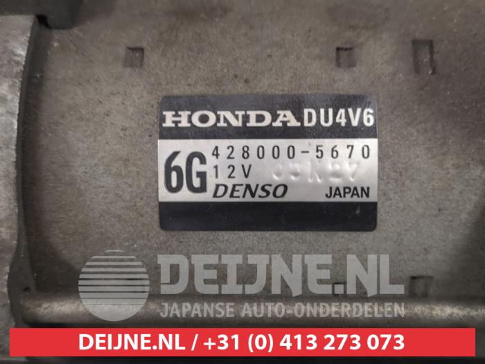 Motor de arranque de un Honda Accord Tourer (CW) 2.2 i-DTEC 16V 2008