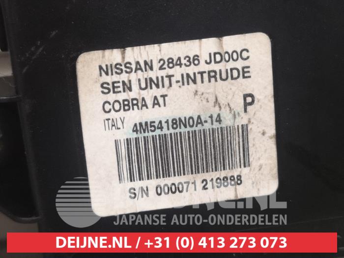 Sensor de alarma de un Nissan Qashqai (J10) 1.6 16V 2009