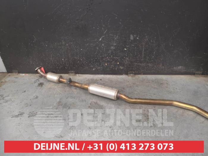 Exhaust (complete) from a Honda Civic (FK6/7/8/9) 2.0i Type R VTEC Turbo 16V 2019