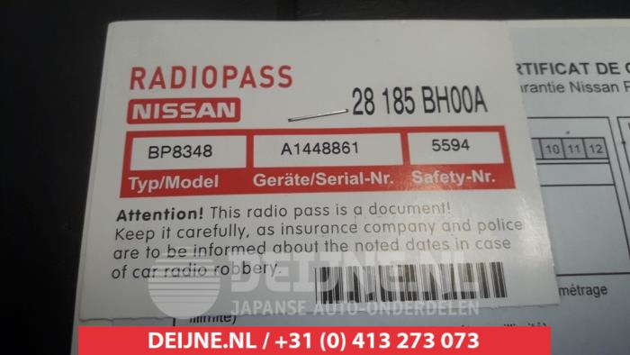 Radio d'un Nissan Note (E11) 1.4 16V 2010