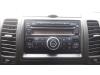 Radio van een Nissan Navara (D40), 2005 2.5 dCi 16V 4x4, Pick-Up, Diesel, 2.463cc, 126kW (171pk), 4x4, YD25DDTI, 2006-10 / 2010-07, D40 2007