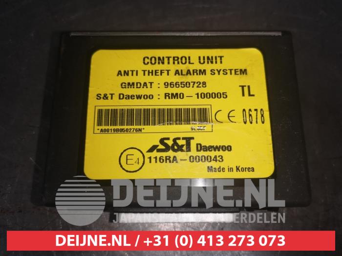 Begagnade Larmmodul Chevrolet Aveo (250) 1.2 16V Pris € 50,00 Marginaltabell erbjuds av V.Deijne Jap.Auto-onderdelen BV