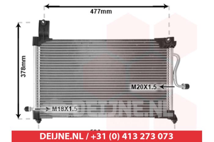 Nya Kondensor, luftkonditionering Daewoo Matiz Pris € 56,14 Inklusive moms erbjuds av V.Deijne Jap.Auto-onderdelen BV