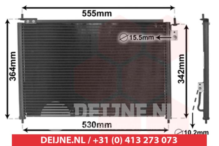 Neue Klima Kondensor Honda Civic Preis € 48,40 Mit Mehrwertsteuer angeboten von V.Deijne Jap.Auto-onderdelen BV