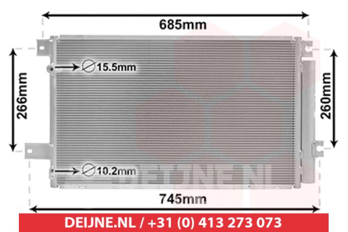 Neue Klima Kondensor Toyota Avensis Preis € 67,72 Mit Mehrwertsteuer angeboten von V.Deijne Jap.Auto-onderdelen BV