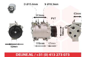New Air conditioning pump Honda Civic Price € 260,15 Inclusive VAT offered by V.Deijne Jap.Auto-onderdelen BV