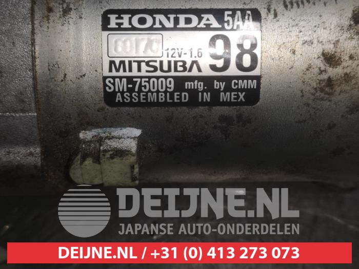 Démarreur d'un Honda Civic (FK6/7/8/9) 1.5i Turbo 16V 2019