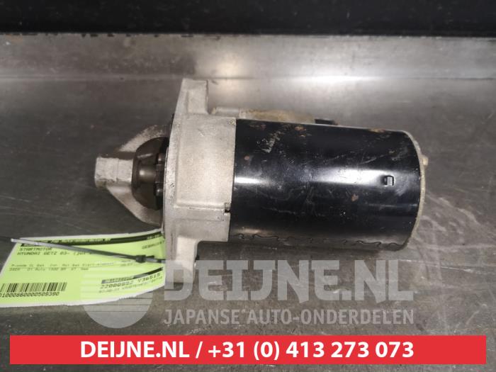 Used Starter Hyundai Getz 1.3i 12V Price € 30,00 Margin scheme offered by V.Deijne Jap.Auto-onderdelen BV
