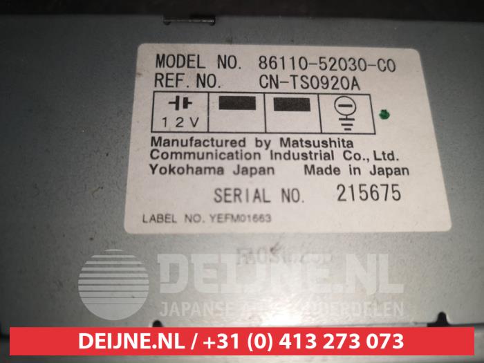 Affichage navigation d'un Toyota Yaris Verso (P2) 1.3 16V 2001