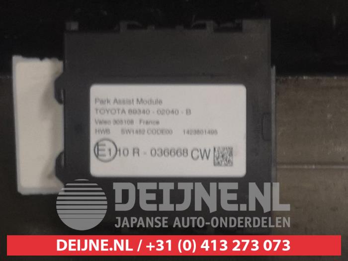 Begagnade PDC-modul Toyota Auris Touring Sports (E18) 1.8 16V Hybrid Pris € 40,00 Marginaltabell erbjuds av V.Deijne Jap.Auto-onderdelen BV