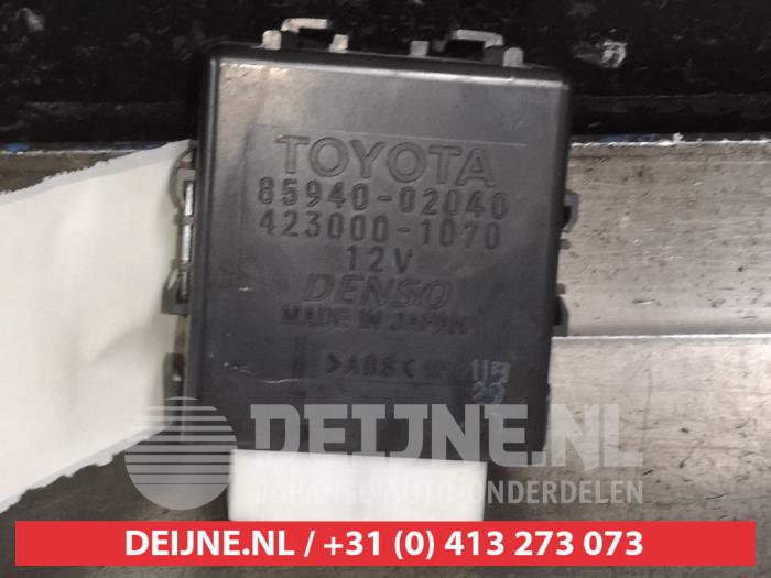 Używane Modul wycieraczek Toyota Auris (E15) 2.2 D-CAT 16V Cena € 45,00 Procedura marży oferowane przez V.Deijne Jap.Auto-onderdelen BV
