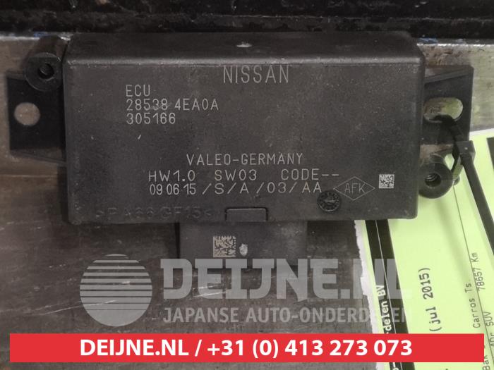 Begagnade PDC-modul Nissan Qashqai (J11) 1.2 DIG-T 16V Pris € 50,00 Marginaltabell erbjuds av V.Deijne Jap.Auto-onderdelen BV