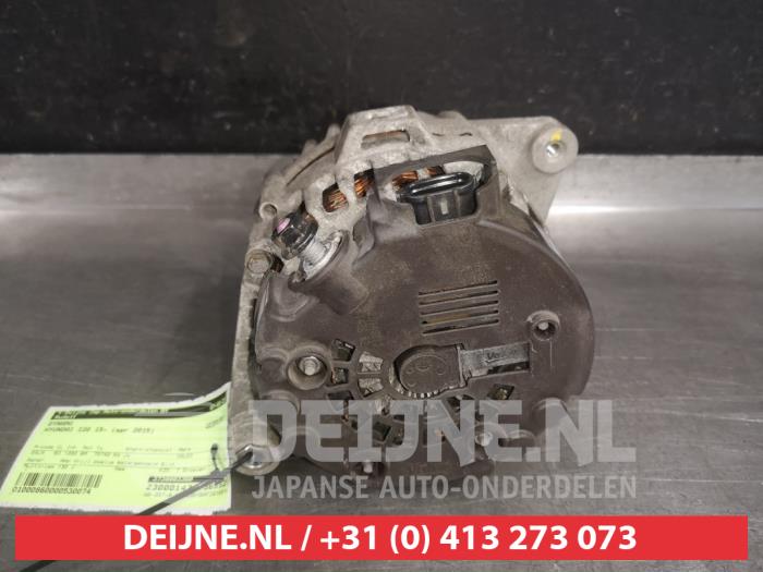 Dynamo van een Hyundai i20 (GBB) 1.2i 16V 2015