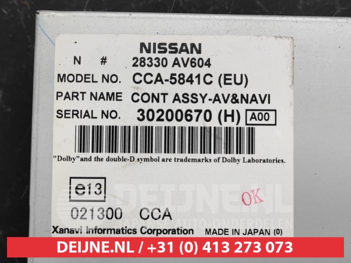 Odtwarzacz DVD z Nissan Primera (P12) 1.8 16V 2003