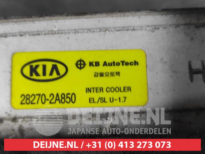 Echangeur air (Intercooler) d'un Kia Sportage (SL) 1.7 CRDi 16V 4x2 2012
