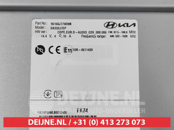 Radio Kia Ceed 1.0i T-GDi 12V Eco-Dynamics+ - 96160J7740WK MOBIS