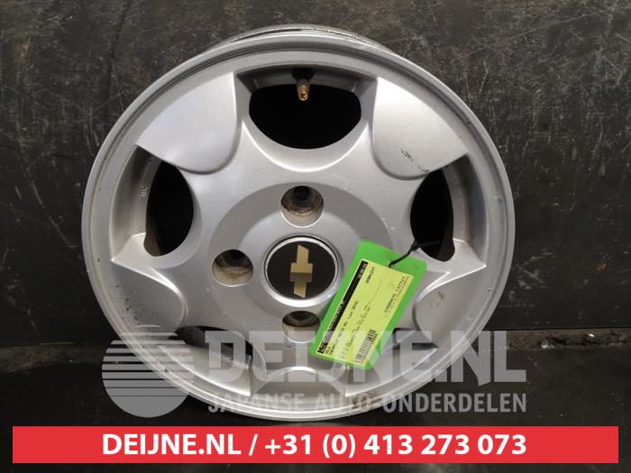 Używane Obrecz Chevrolet Matiz 0.8 S,SE Cena € 35,00 Procedura marży oferowane przez V.Deijne Jap.Auto-onderdelen BV