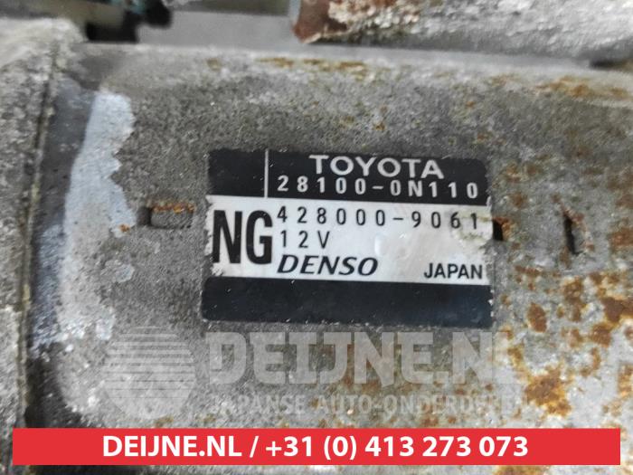 Démarreur d'un Toyota Auris (E18) 1.4 D-4D-F 16V 2017