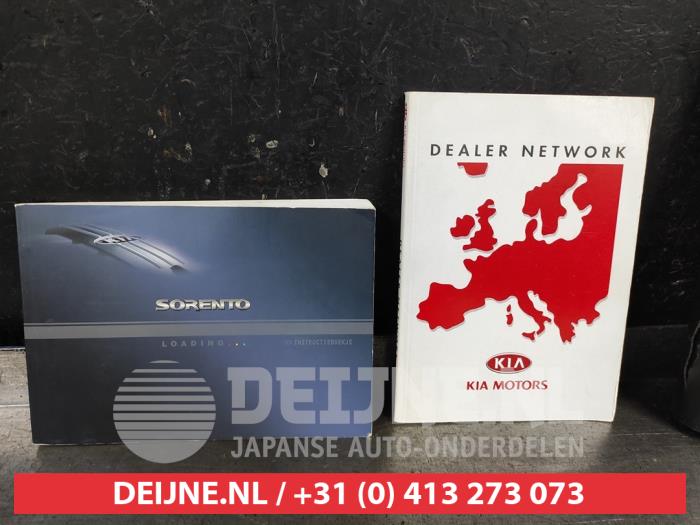 Używane Instrukcja Kia Sorento I (JC) 3.5 V6 24V Cena € 25,00 Procedura marży oferowane przez V.Deijne Jap.Auto-onderdelen BV