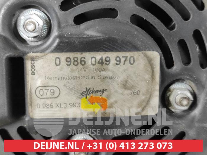 Dynamo from a Toyota Avensis Wagon (T27) 2.0 16V D-4D-F 2009
