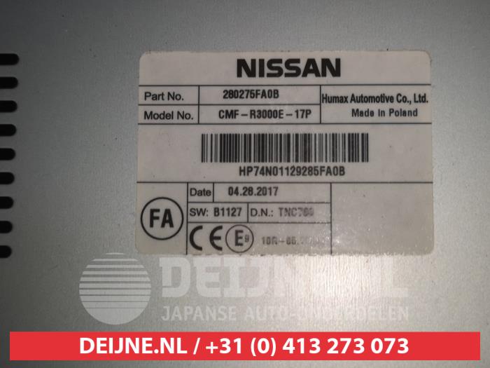 Radio from a Nissan Micra (K14) 1.0 12V 2017