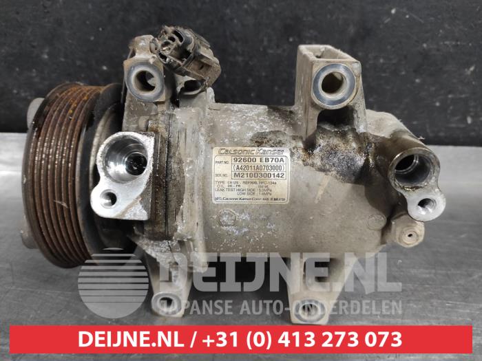 Usagé Compresseur de clim Nissan Navara (D40) 2.5 dCi 16V 4x4 Prix € 75,00 Règlement à la marge proposé par V.Deijne Jap.Auto-onderdelen BV