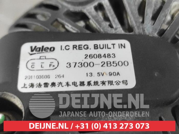 Begagnade Dynamo Hyundai i20 1.4i 16V Pris € 60,00 Marginaltabell erbjuds av V.Deijne Jap.Auto-onderdelen BV