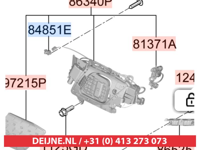Używane Lampa Hyundai Kona (OS) 64 kWh Cena na żądanie oferowane przez V.Deijne Jap.Auto-onderdelen BV