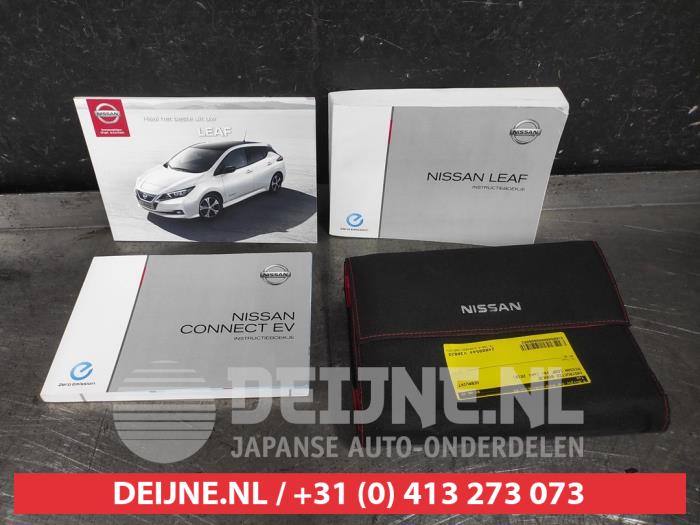Używane Instrukcja Nissan Leaf (ZE1) 39/40kWh Cena € 25,00 Procedura marży oferowane przez V.Deijne Jap.Auto-onderdelen BV