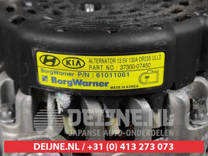 Dynamo van een Kia Proceed (CD) 1.0i T-GDi 12V 2022