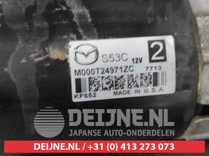 Anlasser van een Mazda 3 (BM/BN) 1.5 SkyActiv-D 105 16V 2018
