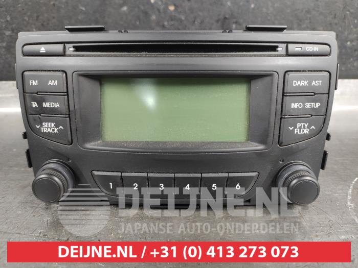 Używane Radio Hyundai iX20 (JC) 1.6i 16V Cena € 65,00 Procedura marży oferowane przez V.Deijne Jap.Auto-onderdelen BV