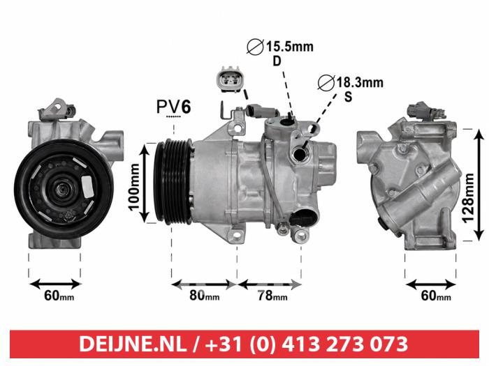 Neue Klimapumpe Toyota Yaris Preis € 203,20 Mit Mehrwertsteuer angeboten von V.Deijne Jap.Auto-onderdelen BV