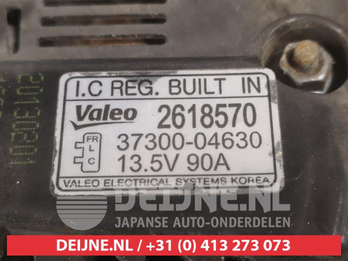 Dynamo d'un Kia Picanto (TA) 1.0 12V 2013