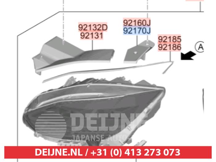 Używane Koplampsteun Hyundai Ioniq 6 (CE) 77 kWh AWD Cena na żądanie oferowane przez V.Deijne Jap.Auto-onderdelen BV