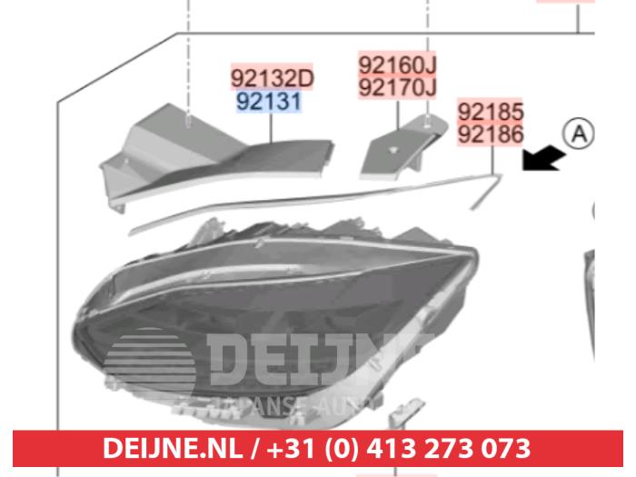 Używane Koplampsteun Hyundai Ioniq 6 (CE) 77 kWh AWD Cena na żądanie oferowane przez V.Deijne Jap.Auto-onderdelen BV