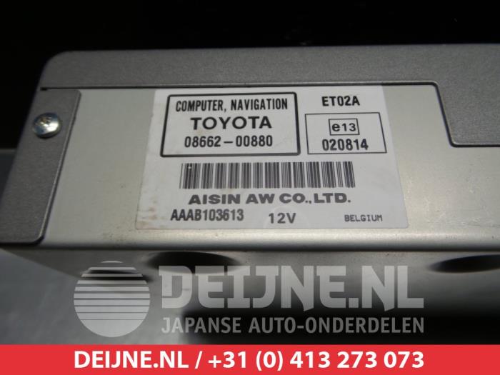 Módulo de navegación de un Toyota Avensis (T25/B1D) 2.2 D-4D 16V D-CAT 2007