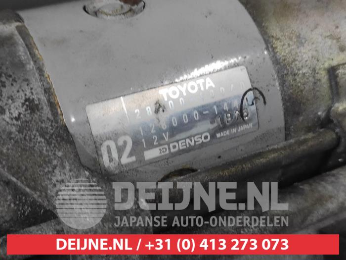 Anlasser van een Toyota Starlet (EP8/NP8) 1.3 Friend,XLi 12V 1994