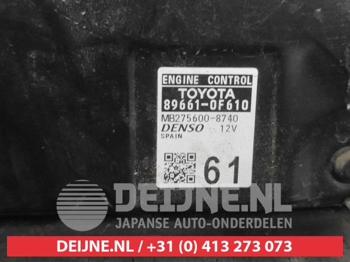 Used Engine management computer Toyota Verso 1.6 16V VVT-i Price on request offered by V.Deijne Jap.Auto-onderdelen BV